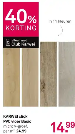 Karwei KARWEI click PVC vloer aanbieding