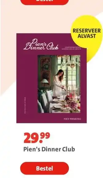 Bruna Pien's Dinner Club aanbieding