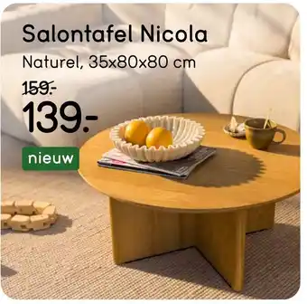 Leen Bakker Salontafel Nicola aanbieding
