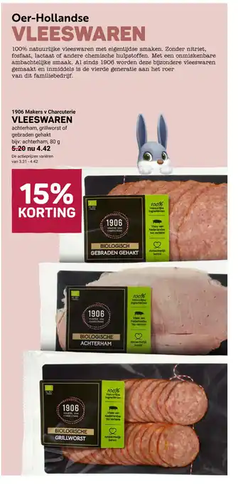 Ekoplaza 1906 Makers v Charcuterie Vleeswaren aanbieding