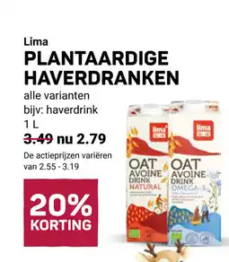 Ekoplaza Lima Plantaardige haverdranken aanbieding