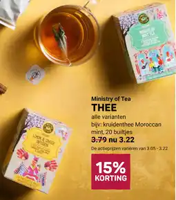 Ekoplaza Ministry of Tea Thee aanbieding