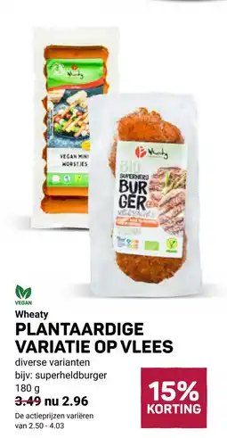 Ekoplaza Wheaty Plantaardige variatie op vlees aanbieding
