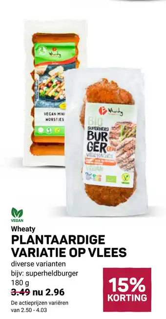 Ekoplaza Wheaty Plantaardige variatie op vlees aanbieding