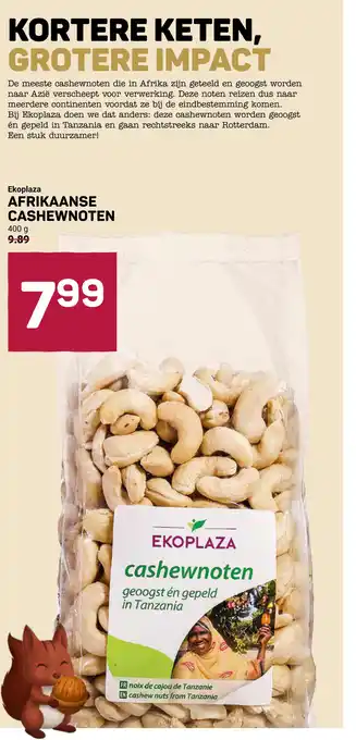 Ekoplaza Afrikaanse cashewnoten aanbieding