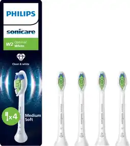 Coolblue Philips Sonicare Optimal White HX6064/87 Wit (4 stuks) aanbieding