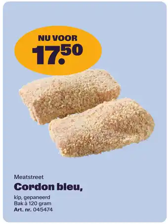 Bidfood Meatstreet Cordon bleu aanbieding