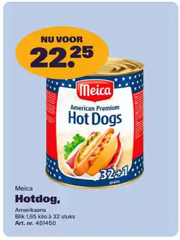 Bidfood Meica Hotdog aanbieding