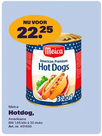 Bidfood Meica Hotdog aanbieding