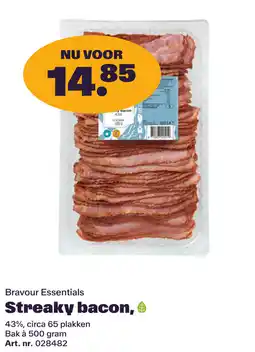 Bidfood Bravour Essentials Streaky bacon, aanbieding