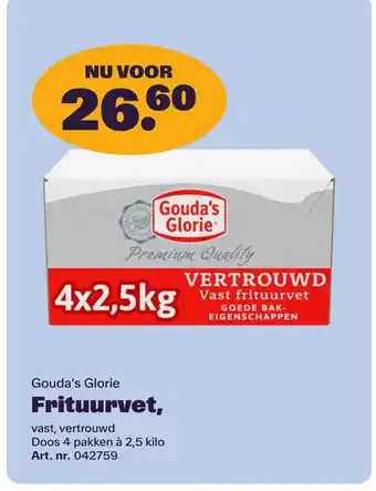 Bidfood Gouda's Glorie Frituurvet, aanbieding