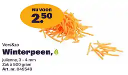 Bidfood Vers&zo Winterpeen, aanbieding