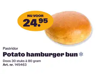 Bidfood Pastridor Potato hamburger bun aanbieding