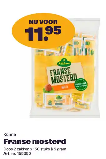Bidfood Kühne Franse mosterd aanbieding