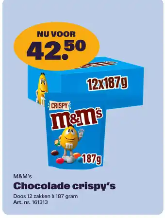 Bidfood M&M's Chocolade crispy's aanbieding