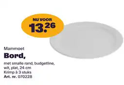 Bidfood Mammoet Bord, aanbieding