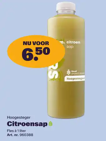 Bidfood Hoogesteger Citroensap aanbieding