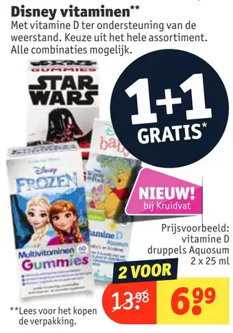 Kruidvat Disney vitaminen aanbieding