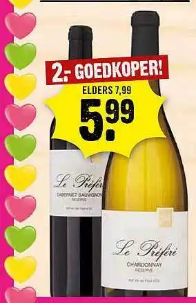 Dirck 3 Le préféré reserve aanbieding