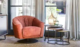 Henders & Hazel FAUTEUIL CLOUD in stof aanbieding