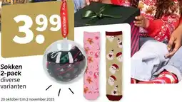 Wibra Sokken 2-pack aanbieding