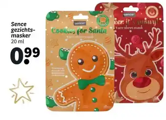 Wibra Sence gezichts- masker aanbieding
