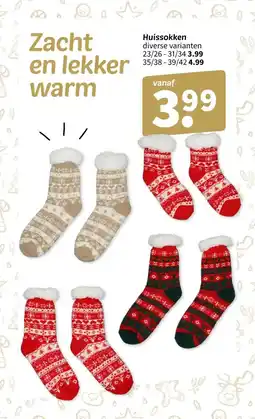 Wibra Huissokken aanbieding