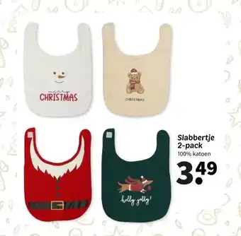 Wibra Slabbertje 2-pack aanbieding