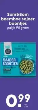 MCD Supermarkt Sum&Sam boemboe sajoer boontjes aanbieding