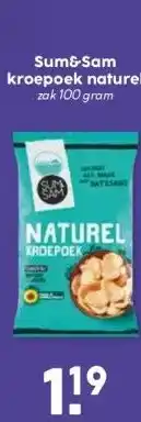 MCD Supermarkt Sum&Sam kroepoek naturel aanbieding