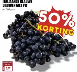 MCD Supermarkt ITALIAANSE BLAUWE DRUIVEN MET PIT aanbieding