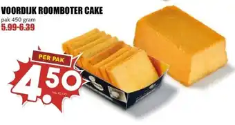 MCD Supermarkt VOORDIJK ROOMBOTER CAKE aanbieding