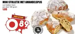 MCD Supermarkt MINI STOLLETJE MET AMANDELSPIJS aanbieding