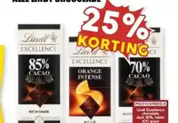 MCD Supermarkt ALLE LINDT CHOCOLADE aanbieding