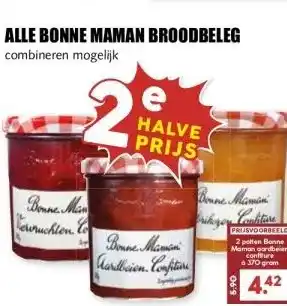 MCD Supermarkt ALLE BONNE MAMAN BROODBELEG aanbieding