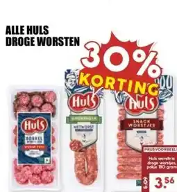 MCD Supermarkt ALLE HULS DROGE WORSTEN aanbieding