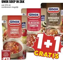 MCD Supermarkt UNOX SOEP IN ZAK aanbieding