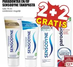 MCD Supermarkt PARADONTAX EN/OF SENSODYNE TANDPASTA aanbieding