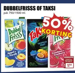 MCD Supermarkt DUBBELFRISSS OF TAKSI aanbieding