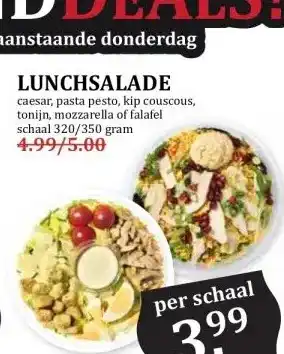 MCD Supermarkt LUNCHSALADE aanbieding