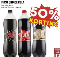 MCD Supermarkt FIRST CHOICE COLA aanbieding