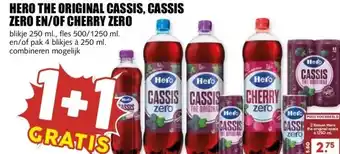 MCD Supermarkt HERO THE ORIGINAL CASSIS, CASSIS ZERO EN/OF CHERRY ZERO aanbieding