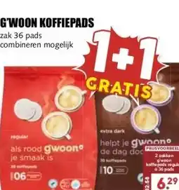 MCD Supermarkt G'WOON KOFFIEPADS aanbieding