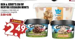 MCD Supermarkt BEN & JERRY'S EN/OF HERTOG IJSSALON MINI'S aanbieding