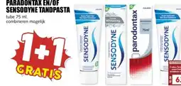 MCD Supermarkt PARADONTAX EN/OF SENSODYNE TANDPASTA aanbieding