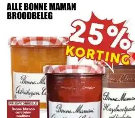 MCD Supermarkt ALLE BONNE MAMAN BROODBELEG aanbieding