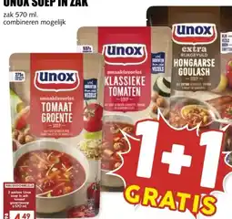 MCD Supermarkt UNOX SOEP IN ZAK aanbieding