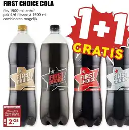 MCD Supermarkt FIRST CHOICE COLA aanbieding