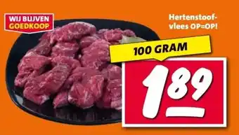 Nettorama Hertenstoof- vlees aanbieding