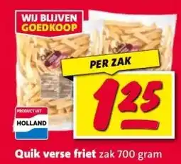 Nettorama Quik verse friet aanbieding